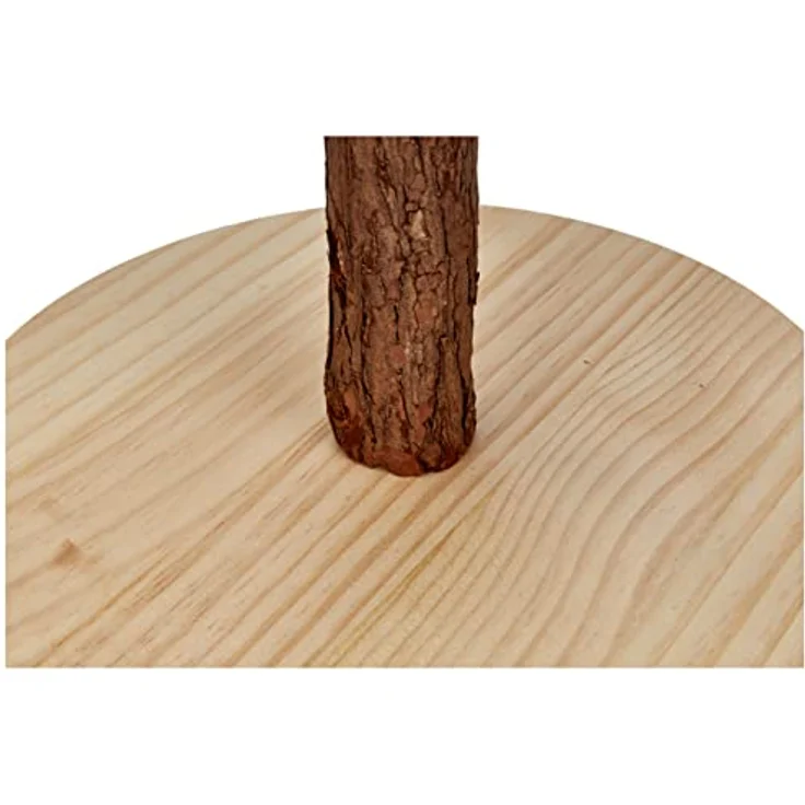Kerbl Outdoor-Spielzeug Nagerzubehör Futterbaum Holz - Stamm mit Löchern, ca. 30 cm, natur – Bild 3