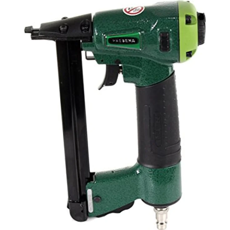 PREBENA Druckluftnagler 1XR A16 Kombi, Set inkl. Heftklammern Typ A, 4-7 bar Arbeitsdruck, 1,6 kg leicht, 270 x 240 x 80 mm – Bild 2