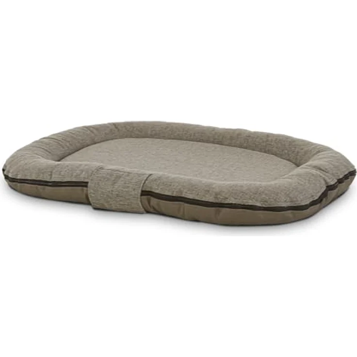 Sleezzz Petzzz Hundekissen Balou, Wendekissen mit edlem Kunstleder und Webstoff, 80 x 55 x 10 cm, M, Grau – Bild 1