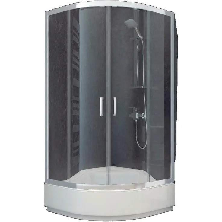 JVmoebel Eckdusche, BxT: 90x90 cm, Made in Europa, elegantes Design