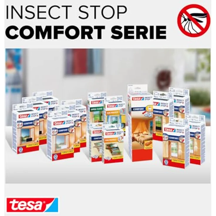 Tesa COMFORT 55667-00500-00 Fliegengitter (B x H) 1000mm x 1000mm Anthrazit 2St. – Bild 7