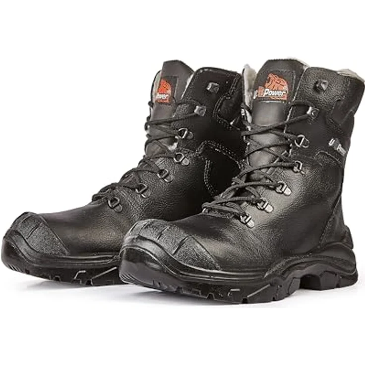 U-Power KLEVER UK, Sicherheitswinterstiefel S3 CI SRC, schwarz, Leder mit durchtrittsicherer Brandsohle und antibakteriellem Fussbett – Bild 4