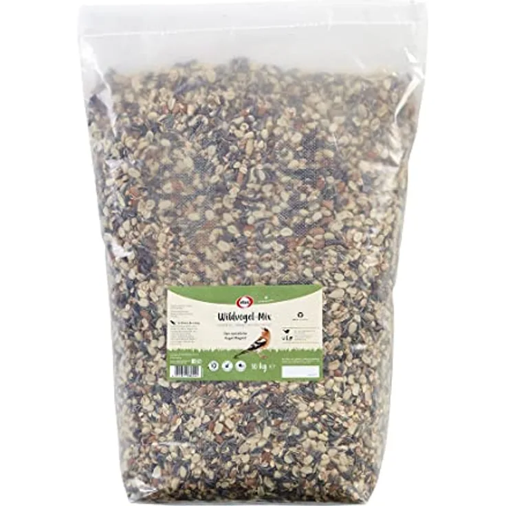Elles Wildvogel-Mix 10kg I Artgerechter Vogel-Magnet mit Premium Zutaten | 100% Natürlich | Perfekt für alle Jahreszeiten & Vogelarten | Ambrosia kontrolliert (10 kg)