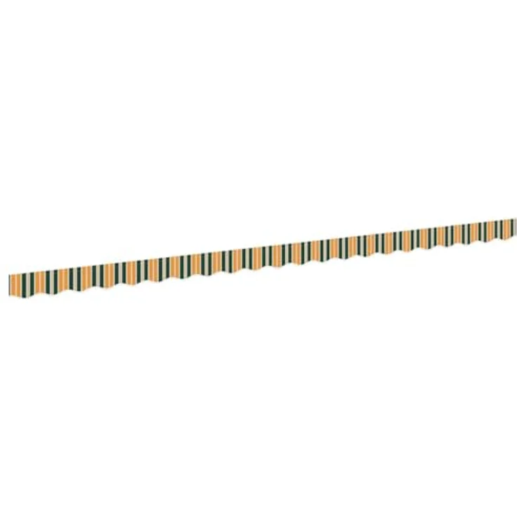 vidaXL Markisenvolant, rechteckig 480 x 20 cm aus UV-beständigem, wasserabweisendem Segeltuch, grün und gelb – Bild 1