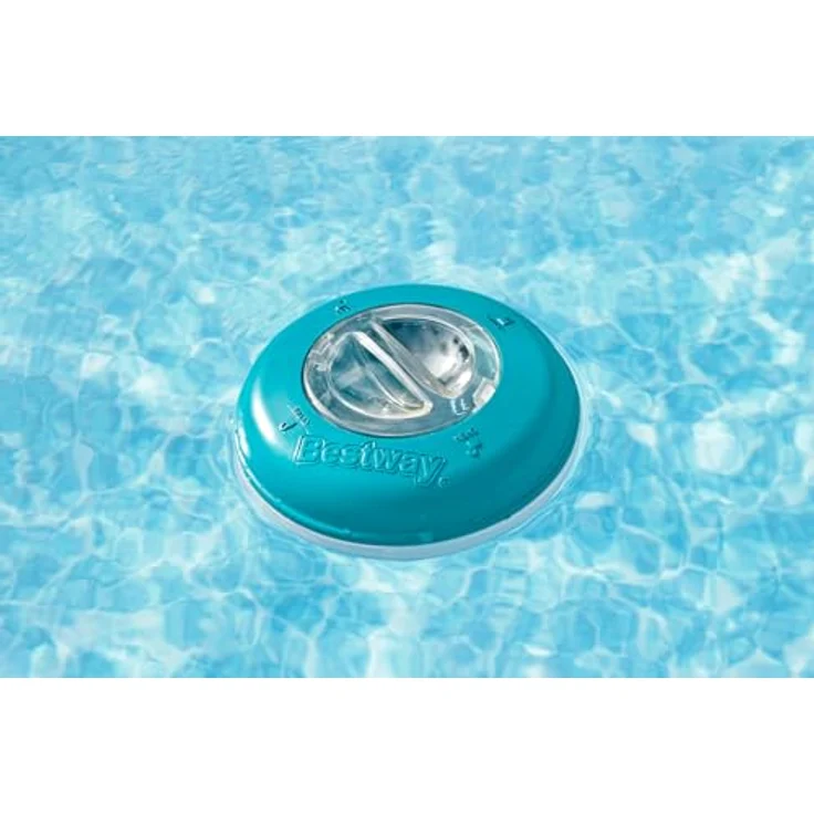 Bestway Flowclear Dosierschwimmer, 16 cm Ø in Blau-Weiß, zur gleichmäßigen Chemikalienverteilung für kristallklares Poolwasser – Bild 8