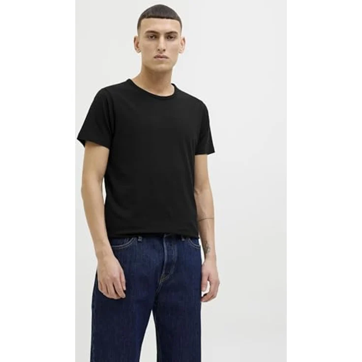 Jack & Jones Basic Shirt, Herren, Schwarz, 2er Pack, atmungsaktiv und bequem – Bild 7