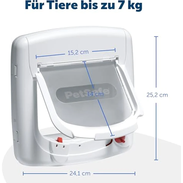 PetSafe Haustierklappe Göbel K 420 SGIFD, Magnethalsband mit 4 Verschlussoptionen, für Katzen bis 7 kg, Farbe Braun – Bild 6