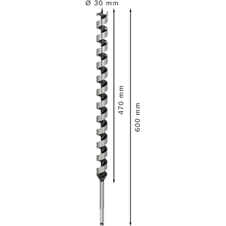 Bosch Professional Holzschlangenbohrer mit 1-4''-Sechskantschaft (Ø 30 mm) 2608585726 – Bild 3
