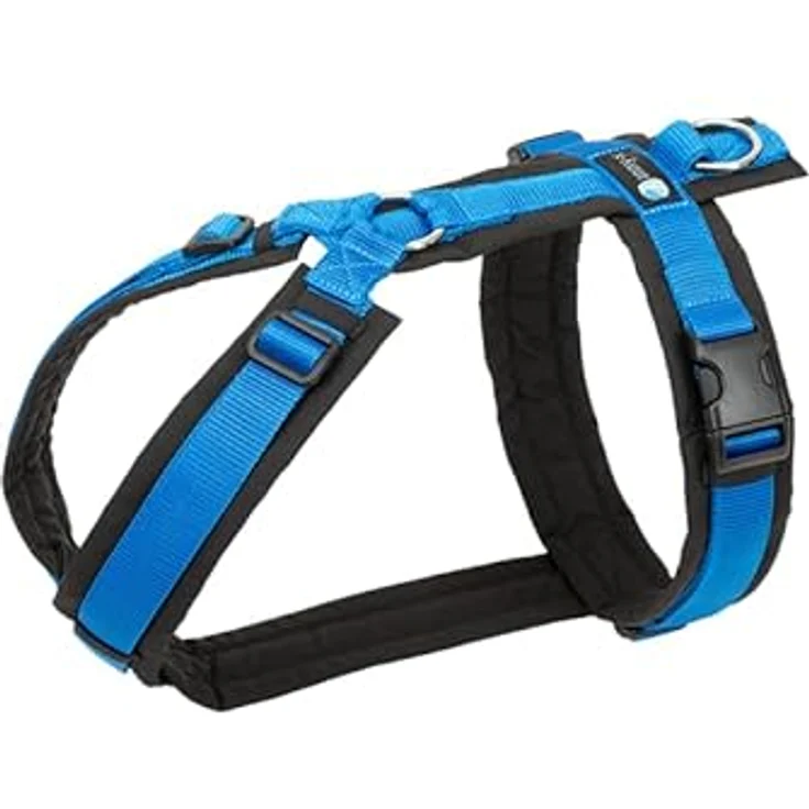 anny-x Anny·x Fun Hundegeschirr, Verstellbar, Schwarz-Blau, S, Hochbelastbares Cordura-Gewebe mit Robustem Design und Optimierter Druckverteilung – Bild 1