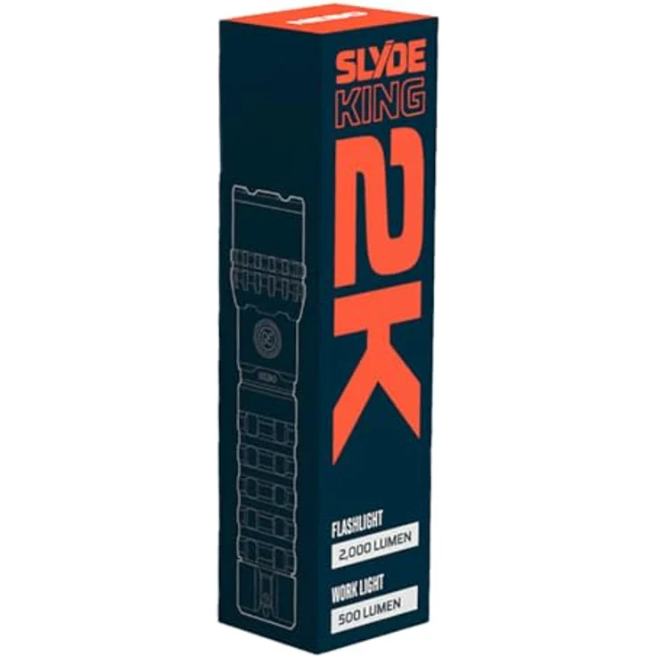 Nebo SLYDE KING 2K Wiederaufladbare 2.000-Lumen-Taschenlampe und 500-Lumen-Arbeitsleuchte – Bild 5