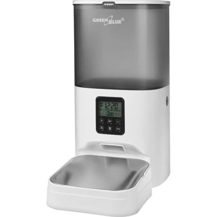 Greenblue Automatic Pet Food Dispenser GB393, 6L Futterspender mit App-Steuerung, grau – Bild 1