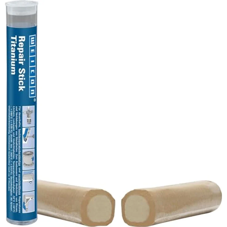 WEICON Repair Stick Titanium 10011970, Klebemittel für dauerhafte Metallreparaturen, 115 g – Bild 1