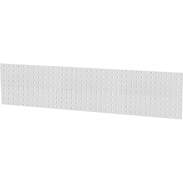 Forum Professional Solutions Werkzeugwand, Lochplatte 2000x450mm aus Stahlblech mit Unterzügen, Quadratloch 10x10 mm, lichtgrau
