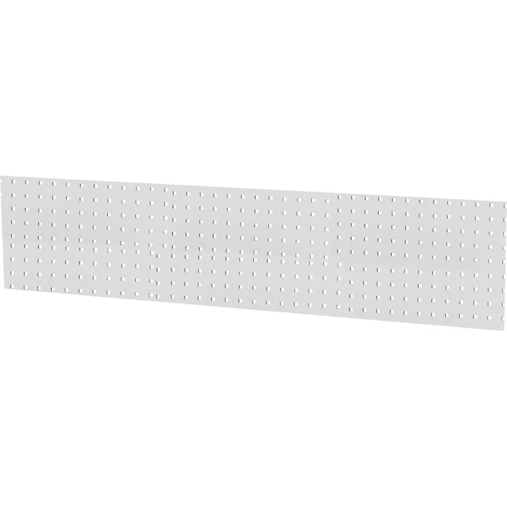 Forum Professional Solutions Werkzeugwand, Lochplatte 2000x450mm aus Stahlblech mit Unterzügen, Quadratloch 10x10 mm, lichtgrau