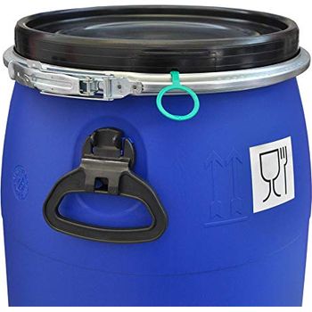 FIXKRAFT Fass 100l Blau Mit Hahn - Lebensmittelecht Für Camping & Garten