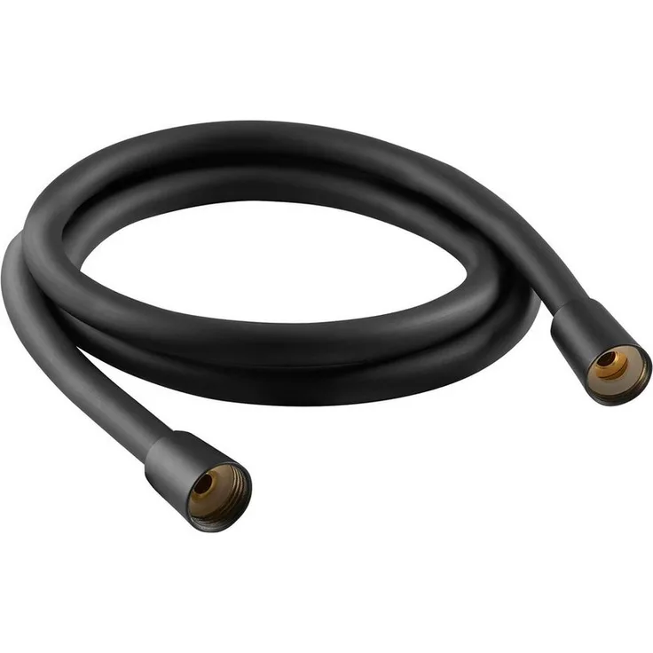 SCHÖNER WOHNEN-Kollektion Brauseschlauch TESKO, Mattschwarz, 1,75 m, knickfest, inkl. Wandhalter