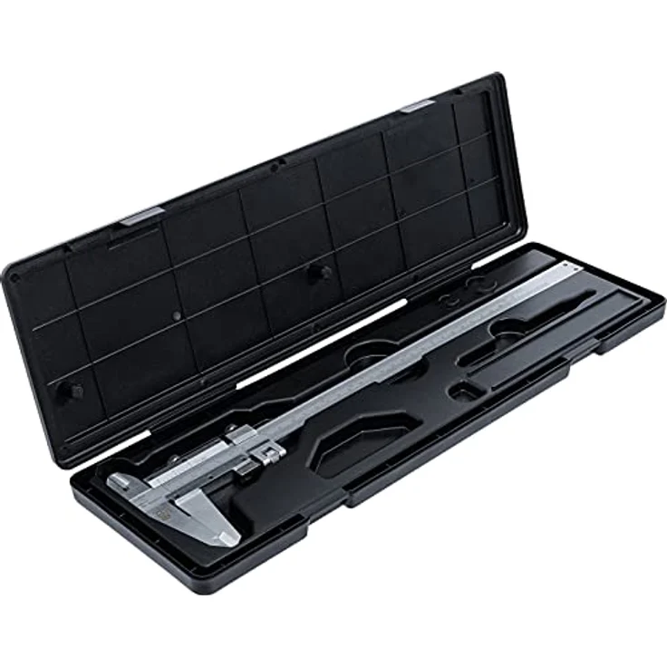 BGS Präzisions-Messschieber 0-300 mm mit mm + Zoll | Nonius 1/20 mm | inkl. Kunststoff-Kassette, Extra großer Messbereich 300 mm, Messgenauigkeit +/- 0,05 mm – Bild 3