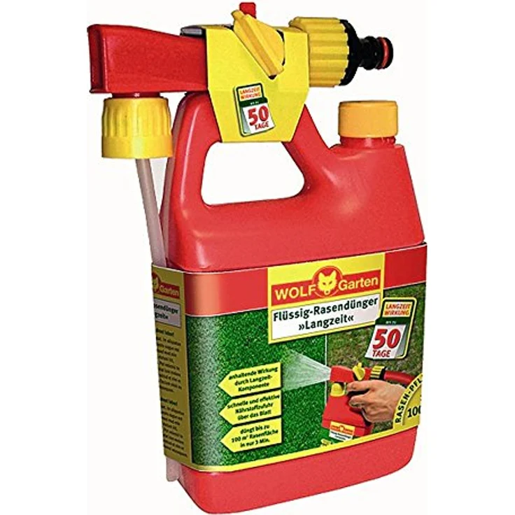 WOLF-Garten LL100B Langzeitrasendünger flüssig 1 Liter für 100 qm – Bild 2