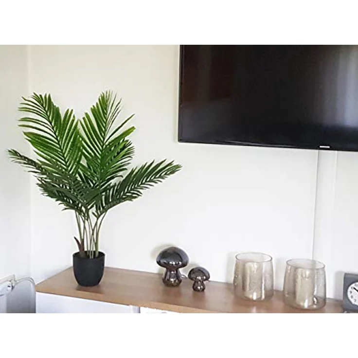 Arnusa Künstliche Palme 90cm KP111 Kunstpflanze Kunstpalme Zimmerpflanze Topfpflanze Dekopalme – Bild 5