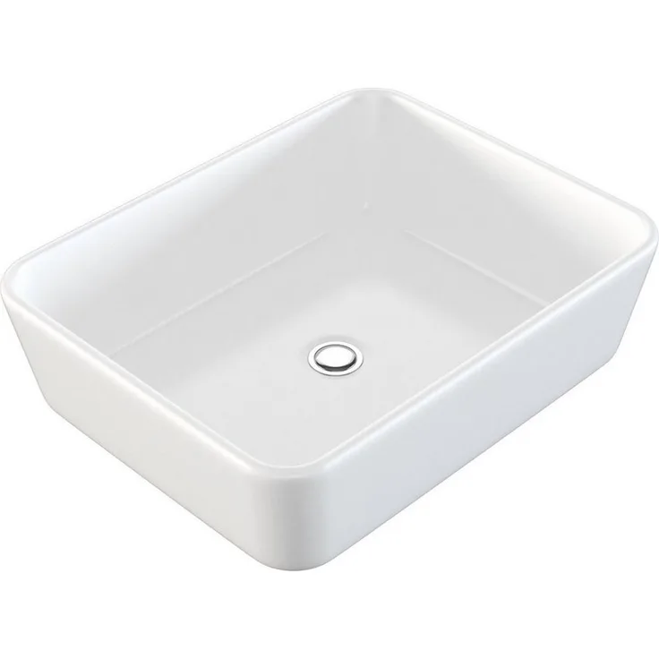 NEG Aufsatzwaschbecken NEG Aufsatz-Waschbecken Uno32A (eckig) (32A) Weiß mit Nanobeschichtung und Lotus-Effekt