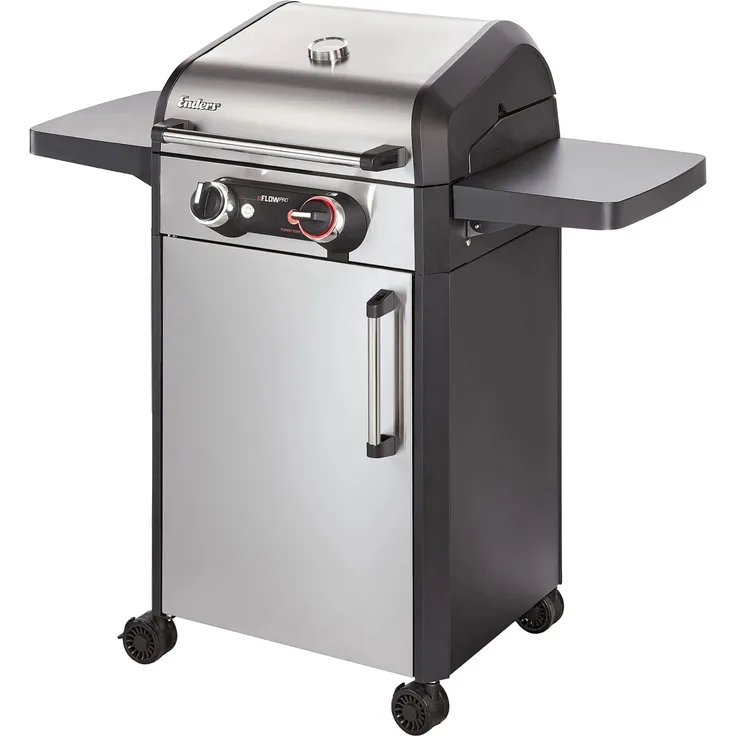 Enders Elektrogrill eFlow Pro 2 Turbo, E-Grill mit 2 Heizelementen und Turbo-Zone, 3 kW, Silber