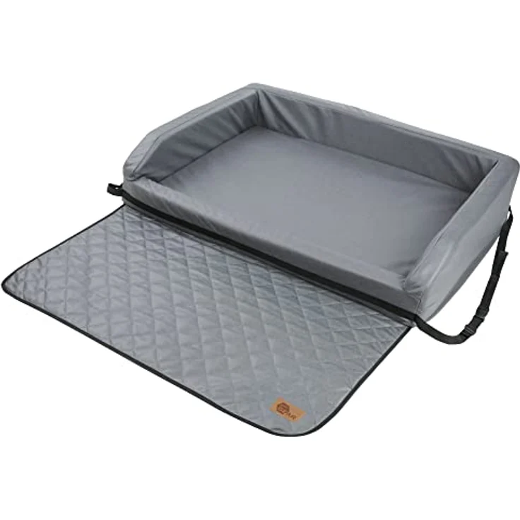 your GEAR Termoli 100 x 70 cm - Hundebett für Auto Kofferraum mit Ladekantenschutz, Hundekorb, Hundematte, Reisebett – Bild 5