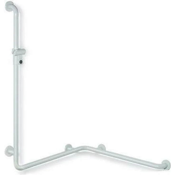 HEWI 801.35.240 84 Dusch-Wannenhalter mit vertikalen/ horizontalen Stangen, 1250 mm, schwarz