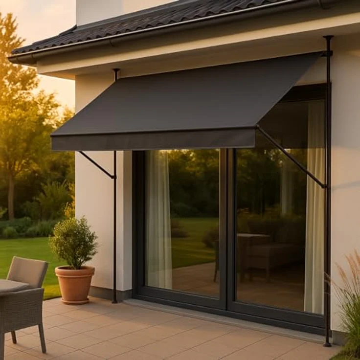 Klemmmarkise Style 200 cm Style anthrazit – Bild 3