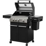 Feuergott Gas-Grillstation Hektor 3B-S mit 3 Hochleistungsbrennern und integriertem Seitenbrenner, inkl. Abdeckhaube