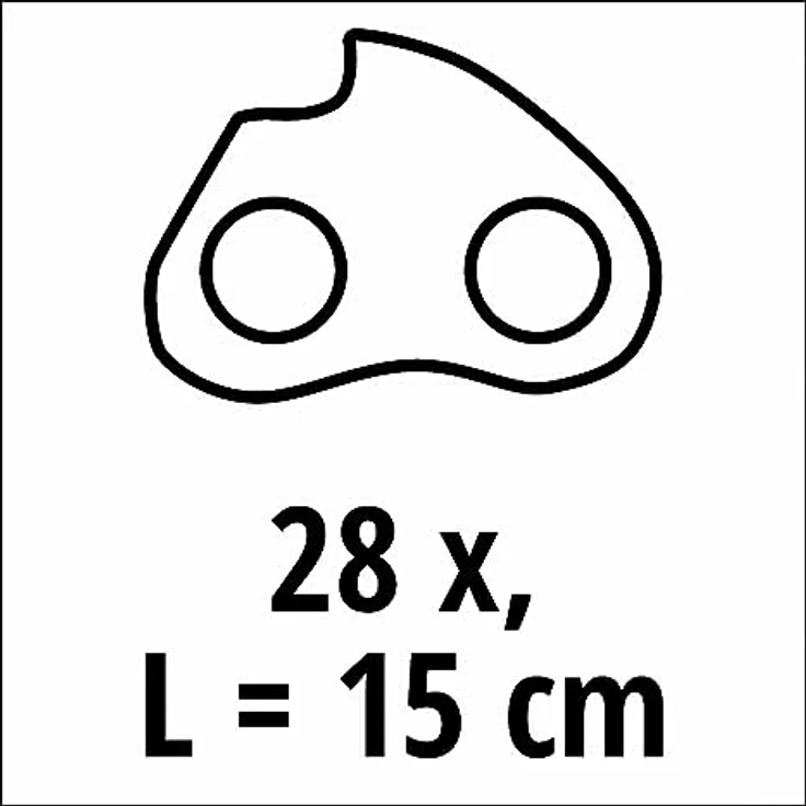 Einhell Ersatzkette, für Akku-Astkettensäge, 15 cm Länge, 1,0, 28T, 7,62 – Bild 2