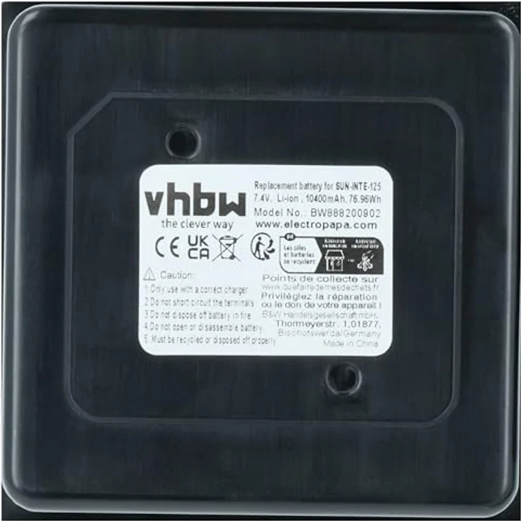 Vhbw Akku für JBL PartyBox 310, 10400 mAh, 7,4 V, Li-Ion, kompatibel mit JBL 2INR19/66/4 – Bild 5