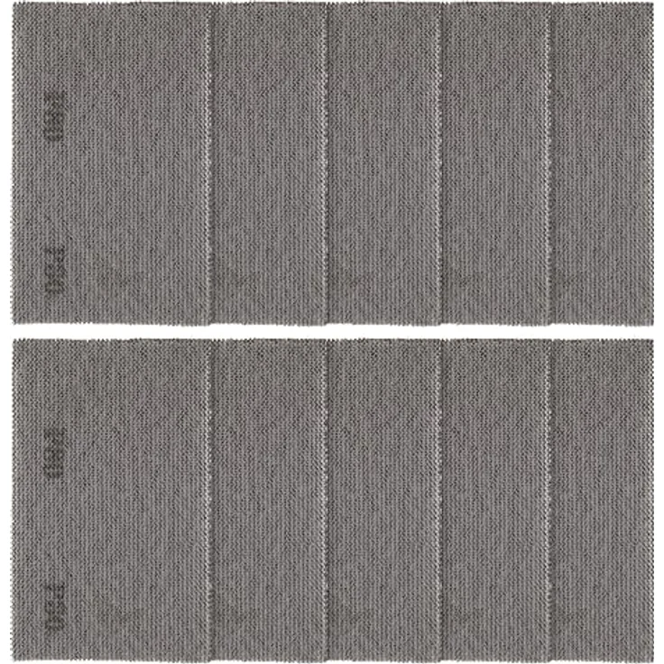 Makita Netzschleifmittel 80x130 mm A180, mittlere Körnung aus weißem Aluminiumoxid mit Klett-Aufnahme – Bild 3