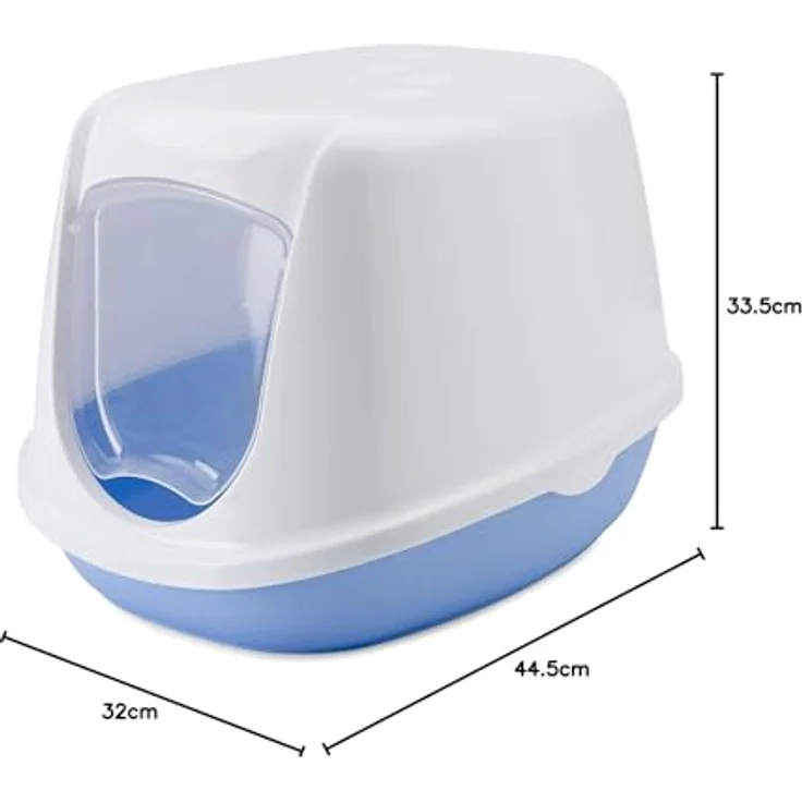 Nobby Katzentoilette DUCHESSE sweet blau-weiß – Bild 4