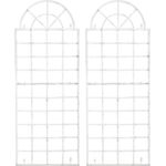 CLP Rankhilfe Viva, 2 St., 2er Set, aus Eisen zur Wandbefestigung, antike Patina, 180 cm x 70 cm, handgefertigt