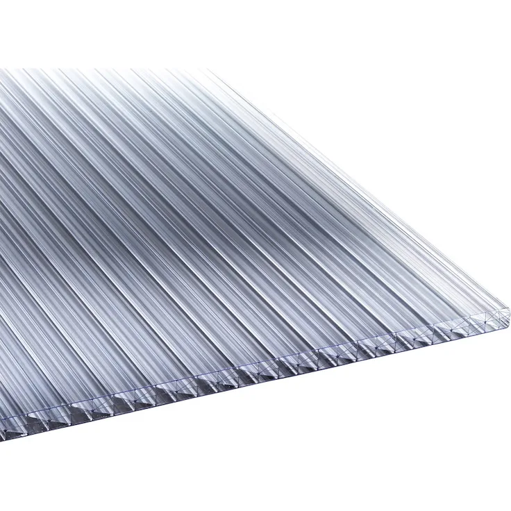 TETZNER & JENTZSCH TEJEPOLY Polycarbonat S5P, glasklare Stegplatte, 980 x 4500 mm, 16 mm dick, hohe Schlagzähigkeit und Witterungsbeständigkeit