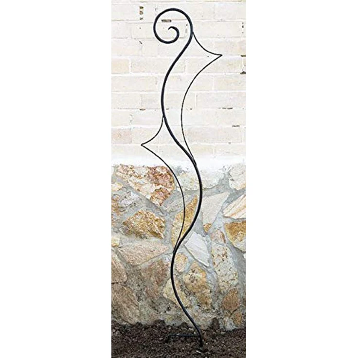 DanDiBo Rankhilfe Metall Schwarz Riva Rankgitter Höhe 148 cm Breite 30 cm Kletterhilfe Bodenstecker Stecker Garten – Bild 2