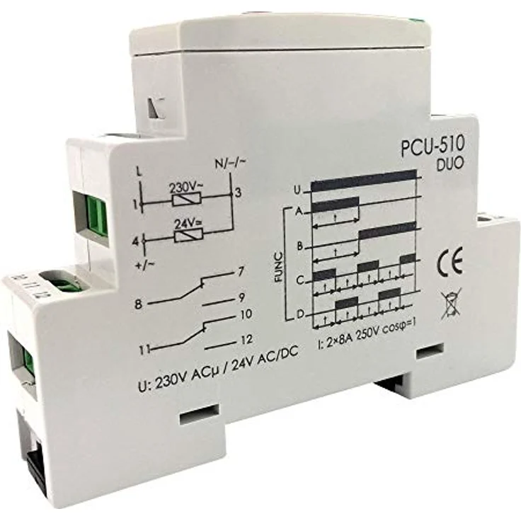 F2 PCU-510 DUO, Multifunktionszeitrelais für Zeitschaltanwendungen, robust und langlebig – Bild 2