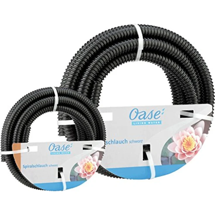 OASE Spiralschlauch schwarz, Teichfilter, 1 1/2 Zoll, 10 m, temperaturbeständig von -15°C bis +50°C, 1 bar Druck – Bild 1