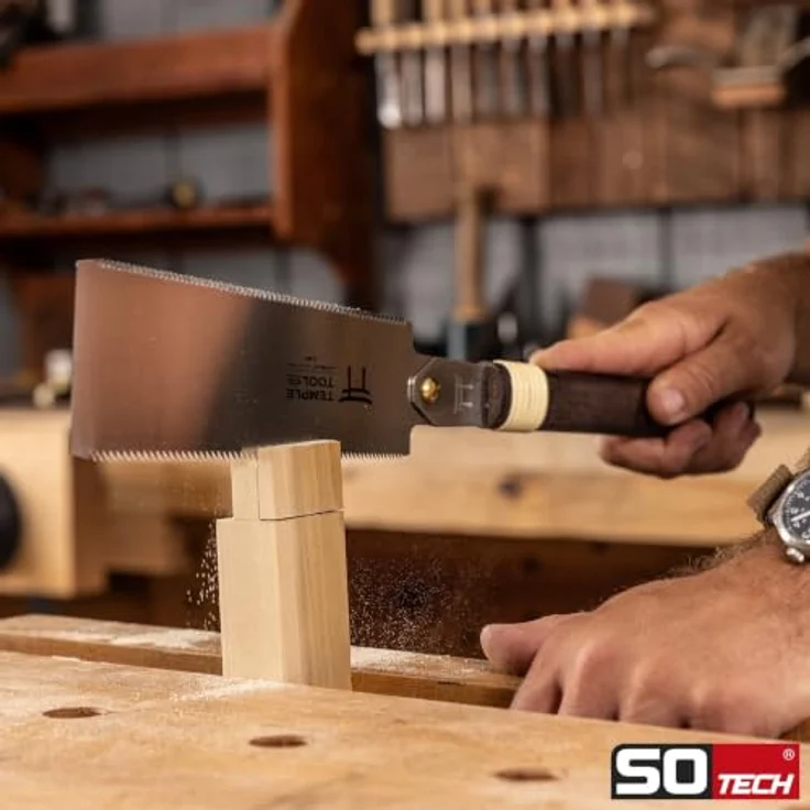 SO-TECH® Ryoba Doppelzugsäge R-180 mm, Ersatzsägeblatt aus SK85 Kohlenstoffstahl mit Längs- und Querschnittverzahnung – Bild 4