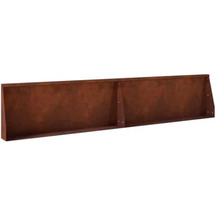vidaXL Beetumrandung Stützmauer, 8 Stück Wetterfeststahl in Rostoptik, modular und witterungsbeständig, 300 x 100 x 40 cm – Bild 9