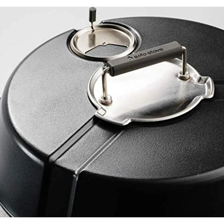 Solo Stove tragbarer Holzkohle-Grill, Inkl. Standfuß, Grillhaube, Grillwerkzeug, Schutzhülle, 1,8kg Holzkohle, 304 Edelstahl, (HxB) 74,7x55,9 cm - Silber – Bild 5