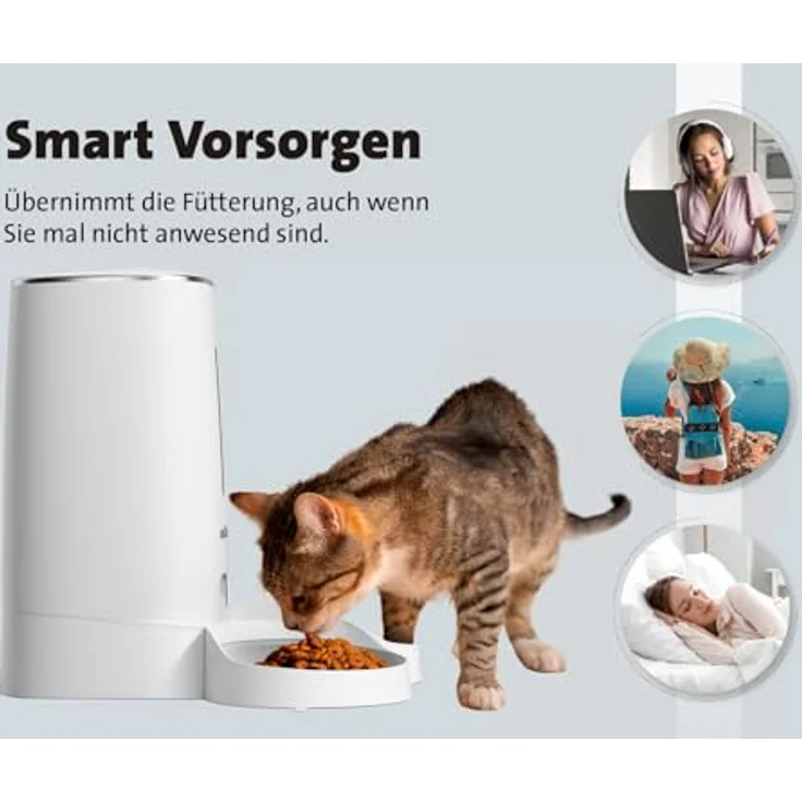 Molly&Cody LUCKY automatischer Futterspender für Haustiere, 4 l mit individueller Fütterungsprogrammierung – Bild 2