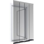 Windhager PLUS Fliegengitter Türvorhang COMFORT, Lamellenvorhang, Insektenschutz Vorhang, 120 x 250cm, Alu, 04550