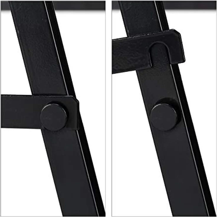 Relaxdays - Klappbock, 2er Set, Belastung bis 100 kg, stabiler Gerüstbock, Arbeitshöhe 75 cm, platzsparend, Stahl, schwarz – Bild 8
