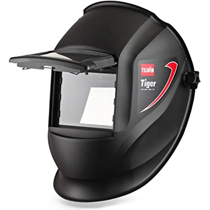 Telwin S.p.A. 802818 Tiger Schweisshelm für Mma-Mig-Mag-Wig Schweissen, Schwarz – Bild 3