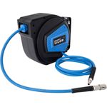 Güde Schlauchtrommel Automatikschlauchtrommel, 10 m, 180° schwenkbar, inkl. Wandhalterung in blau