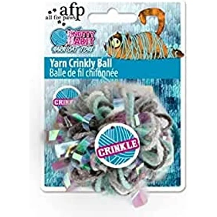 ALL FOR PAWS Knotty Habit Knisterball für Katzen, 0,65 kg