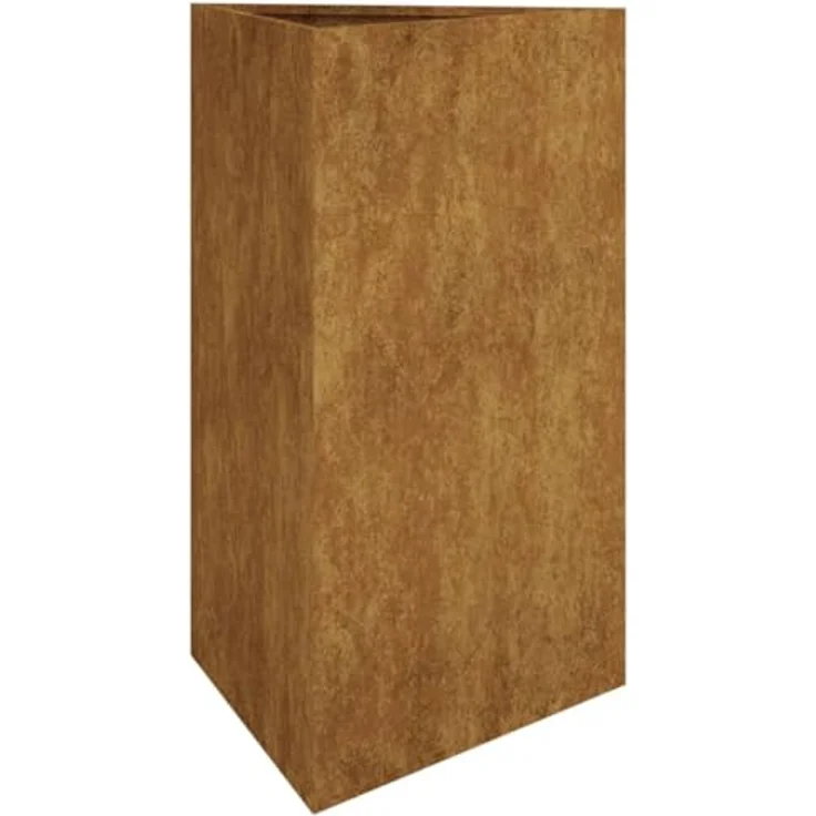 vidaXL Pflanzkübel, Pflanzkasten 50x43x75 cm aus Cortenstahl, wetterfest und rostig – Bild 1