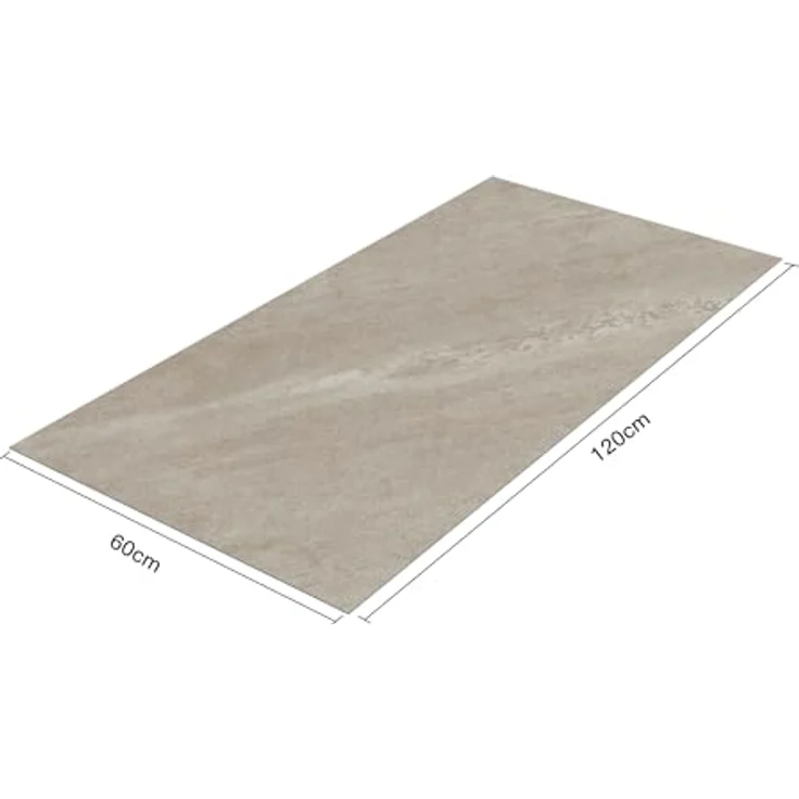 Neu.Haus Duschkabine + Duschwand Lumparland, Natursteinoptik, 120 x 60 cm, Kürzbar, PVC, Cream Stone – Bild 2