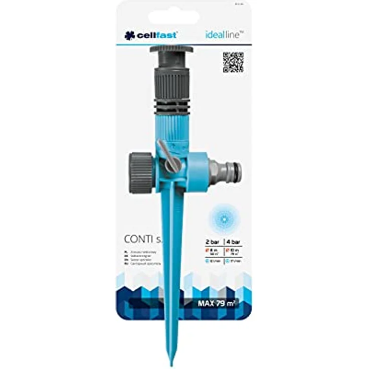 Cellfast Conti IDEAL™ Rasensprenger, sectoriel, secteur réglable en continu, Haute qualité, bis zu 79 m2, 52-062 – Bild 3